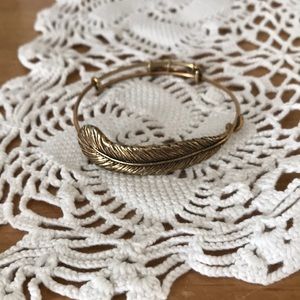 Alex and Ani Plume Feather Bangle